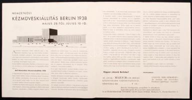 1938 Nemzetközi Kézműveskiállítás Berlin, 21x21cm