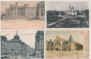 Kb 90 db nagyobb részben 1900-1920 közötti budapesti képeslap jobbakkal / cca 90 minly old Hungarian postcards