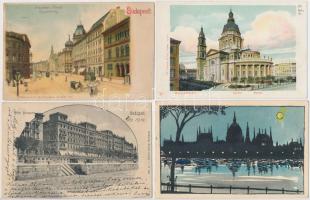 Kb 90 db nagyobb részben 1900-1920 közötti budapesti képeslap jobbakkal / cca 90 minly old Hungarian...