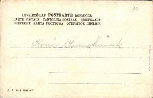 Krampus, tennis players, humour B.K.W.I. 2586-3. s: Schönpflug (EK)