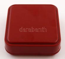 Ezüstszínű strasszokkal díszített virág alakú fülbevalópár / earring