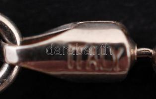 Opállal díszített tengeri csillag alakú ezüst(Ag) függő ezüst(Ag) láncon, jelzett, h: 45 cm, br: 12 ...