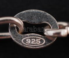 Türkiz függő ezüst(Ag) láncon, jelzett, h: 50 cm, 10,2 g /
silver(Ag) necklace with pendant, 10,2 g