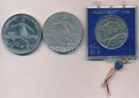 1980. 100Ft Ni "Szovjet-magyar közös űrrepülés" sérült, plombált MNB tokban + 1982. 100Ft ...
