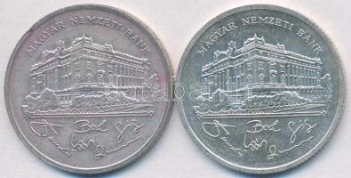 1992. 200Ft Ag "MNB" (2x) T:2,2-