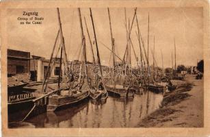 Zagazig, Group of boats on the Canal (fa)