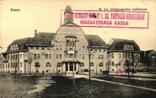 Kassa, Közigazgatási tanfolyam; Nyulászi Béla kiadása / school of public administration