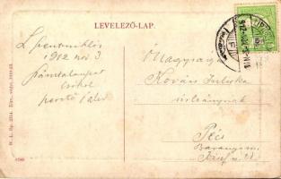 Liptószentmiklós, Úri utca Lerchenfeld Gyula kereskedése / street with shop