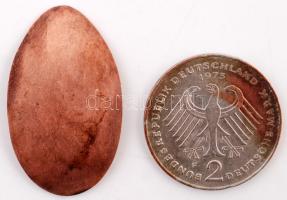 1867 Werndl puskába való puskamag + egy érme (2 márka, 1973) és egy II. Lajos bajor királyt ábrázoló...