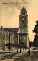 Losonc, Lucenec; Evangélikus templom, tanítóképző; Bicskei Zoltán kiadása / Evangelist church and teacher training school