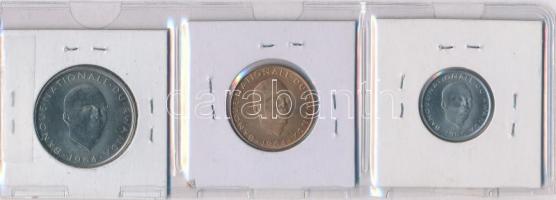 Ruanda 1964. 5Fr + 10Fr + 1965. 1Fr T:1,1-
Rwanda 1964. 5 Francs + 10 Francs + 1965. 1 Franc C:UNC,A...