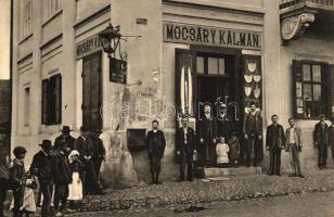 Bánffyhunyad, Főtér, Mocsáry Kálmán fűszer- és vaskereskedése / ironware shop