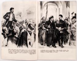 cca 1950 Sztálint dicsőítő képes propaganda kiadvány, 28x18cm