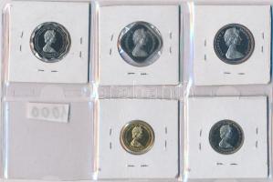 Bahamák 1970. 15c + 25c + 1971. 1c + 1972. 10c + 1973. 5c T:PP
Bahamas 1970. 15 Cents + 25 Cents + 1...