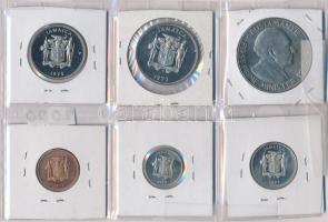Jamaica 1973. 1c + 5c + 10c + 20c + 25c + 1$ T:1,1-,PP
Jamaica 1973. 1 Cent + 5 Cents + 10 Cents + 2...