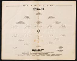 1953 Magyarország-Anglia, a legendás 6:3-as  labdarúgó mérkőzés meccsfüzete / 1953 Hungary - England...