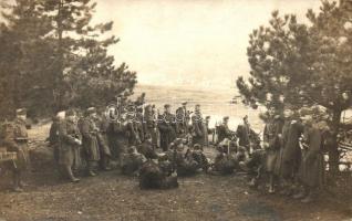 WWI K.u.K. infantry soldiers in the mountains group photo, I. világháborús osztrák-magyar katonák a hegyekben, fotó