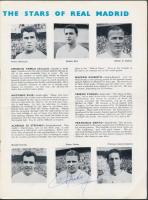1963 Rangers v. Real Madrid Bajnokcspatok Európa Kupája labdarúgó mérkőzés meccsfüzete Puskás Ferenc...