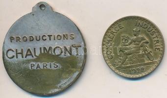 Franciaország 1922. 2Fr BrAl "Kereskedelmi Kamara" + DN "Production Chaumont Paris&qu...