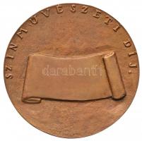 Borsos Miklós (1906-1990): Kisfaludy Sándor színművészeti díj bronz plakett. Jelzett. Dísztokban. / ...