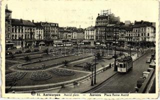 Antwerpen, Anvers; Place Reine Astrid, tram (EK)