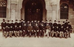 Kismarton, Eisenstadt; Császári és királyi katonai alreáliskola, csoportkép / military school, group photo