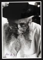 Ács Irén: Zsidó férfi, fotó, jelzett, dedikált, 17x12cm /Irén Ács :Jewish man photo, signed, dedicated, 17x12cm