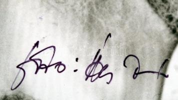 Ács Irén: Zsidó férfi, fotó, jelzett, dedikált, 17x12cm /Irén Ács :Jewish man photo, signed, dedicat...