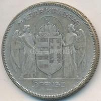 1930. 5P Ag "Horthy jobbra" T:3
Adamo P8