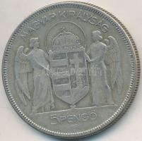 1930. 5P Ag "Horthy jobbra" T:3
Adamo P8