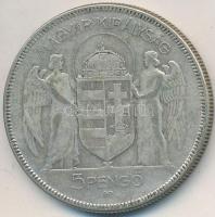 1930. 5P Ag "Horthy jobbra" T:3
Adamo P8
