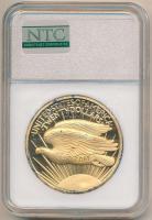 Amerikai Egyesült Államok 1907. 20$ "Dupla Sas" jelzett replika dísztokban tanúsítvánnyal ...