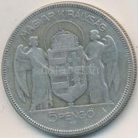 1930. 5P Ag "Horthy jobbra" T:3
Adamo P8