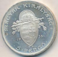 1938. 5P Ag "Szent István" T:2,2- ph.
Adamo P8.1