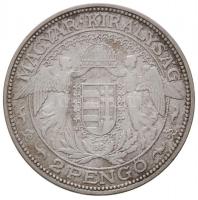 1935. 2P Ag "Madonna" T:2-
Hungary 1935. 2 Pengő Ag "Madonna" C:VF
Adamo P7, Ung...