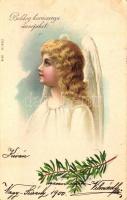 Christmas, angel, litho (EB)