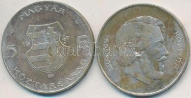 1947. 5Ft Ag "Kossuth" (2x) T:2-,3