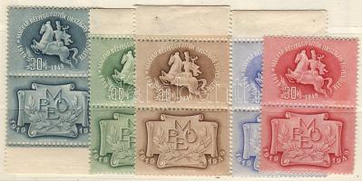 1949 M.B.O.E. 5db szelvényes levélzáró