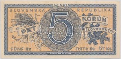 Szlovákia 1945. 5K "SPECIMEN" perforációval T:I
Slovakia 1945. 5 Korun "SPECIMEN&quot...