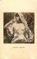 Innocent Nostalgia, erotic art postcard (EK)