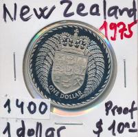 Új-Zéland 1975. 1$ Cu-Ni II. Erzsébet T:PP New Zealand 1975. 1 Dollar Cu-Ni Elizabeth II C:PP