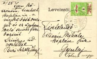 Tengelic, Schell-kastély (a képeslap feladója Báró Schell Józsefné)