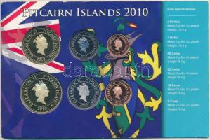 Pitcairn-szigetek 2010. 5c-2$ (6xklf) fémpénz szett dísztokban T:PP Pitcairn Island 2010. 5 Cents - 2 Dollars (6xdiff) coin set in paper case C:PP