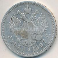 Orosz Birodalom 1897. 1R Ag "II. Miklós" T:3
Russian Empire 1897. 1 Rouble Ag "Nichol...