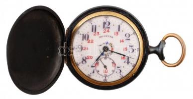 Díszes számlapú Musette zsebóra, működik