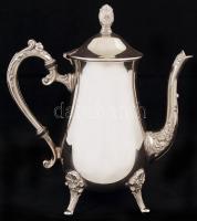 Dekoratív kiöntő készlet, cukortartó (egyik lába ragasztott) és füles tálca, jelzés nélkül, m:7-25 c...