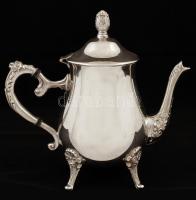 Dekoratív kiöntő készlet, cukortartó (egyik lába ragasztott) és füles tálca, jelzés nélkül, m:7-25 c...