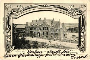 Plön, Augusta Victoria Gymnasium; Verlag H. Söhrnsen / grammar school,  Art Nouveau (b)
