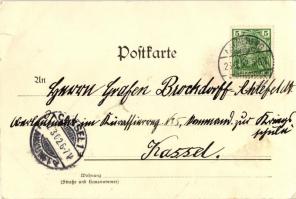 Plön, Augusta Victoria Gymnasium; Verlag H. Söhrnsen / grammar school, 
Art Nouveau (b)