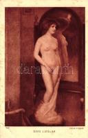 Dans l'Atelier, erotic art postcard s: Louis Picard (EB)